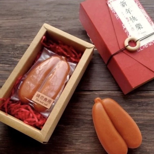造型烏魚子香氛精油皂｜附贈起泡網