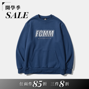 FCMM刺繡大LOGO大學T