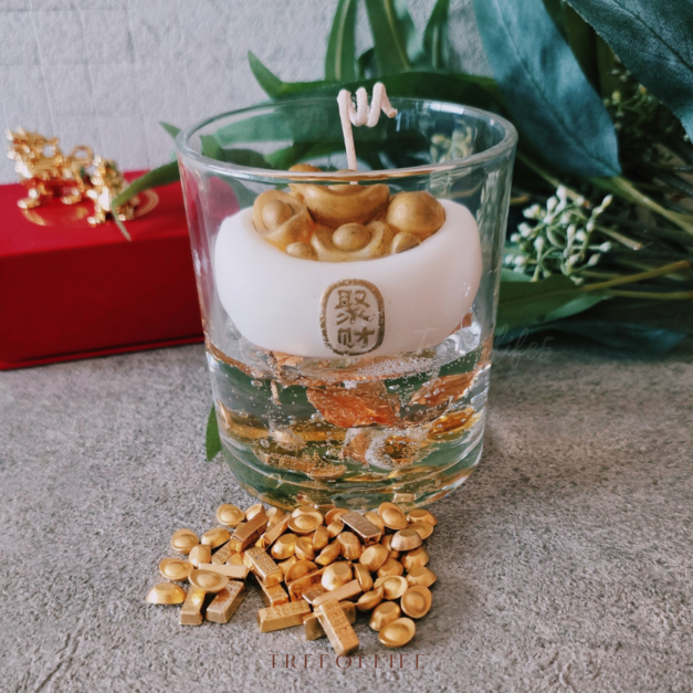 金庫之香送禮聚寶盆蠟燭｜生命之樹香氛手作｜