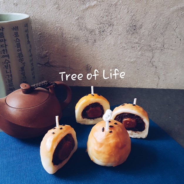 中秋節蛋黃酥蠟燭-台式小吃系列