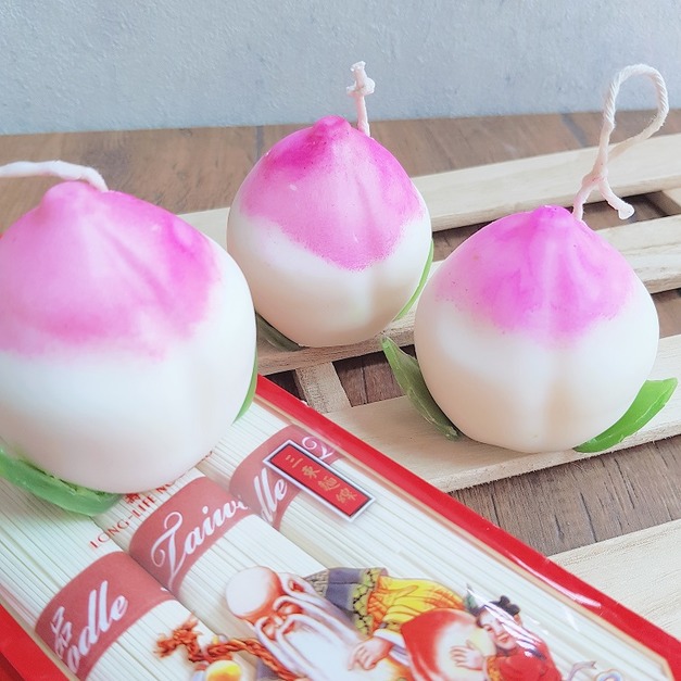 生日禮物~壽桃蠟燭~