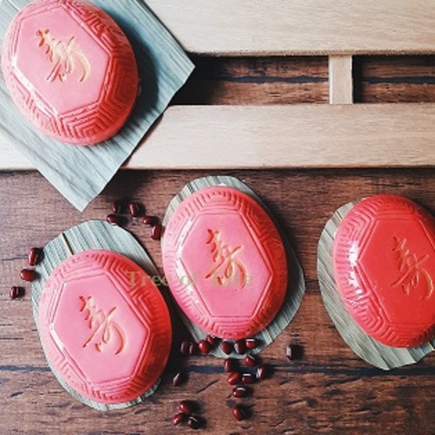 紅龜粿皂_花生/紅豆/綠豆香味_做壽