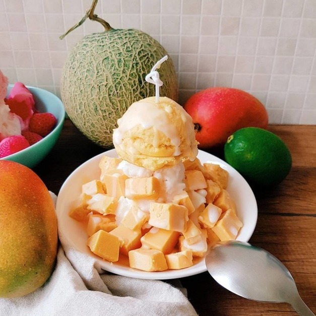 台灣味・芒果冰蠟燭 擬真蠟燭BINGSU