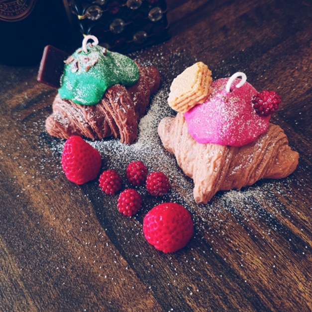 可頌蠟燭 聖誕香氛蠟燭 