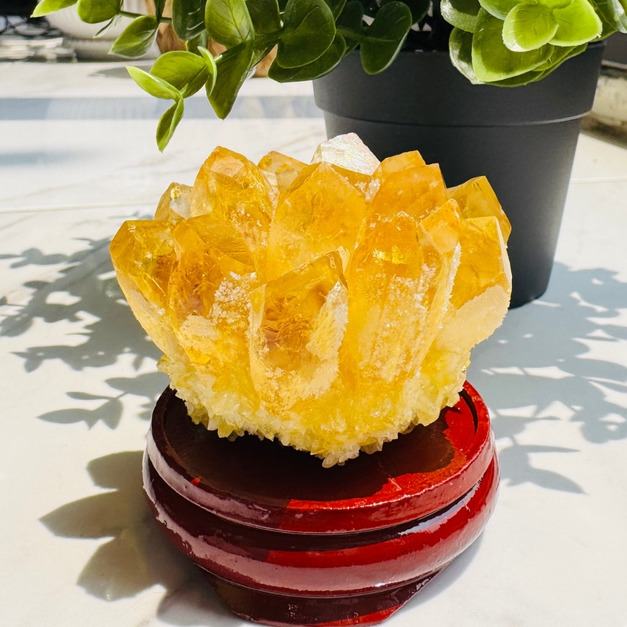 黃水晶晶簇︱日光顯化（6.5cm）