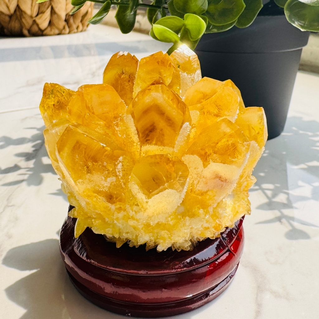 黃水晶晶簇︱日光顯化（7cm）