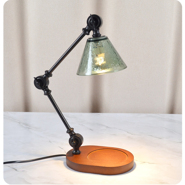 【暴躁貓】可調光可定時可調節 送兩個燈泡 玻璃大理石融蠟燈 蠟燭燈 融燭燈 蠟燭暖燈 香氛蠟燭燈 溶蠟燈 蠟燭燈 融燭燈