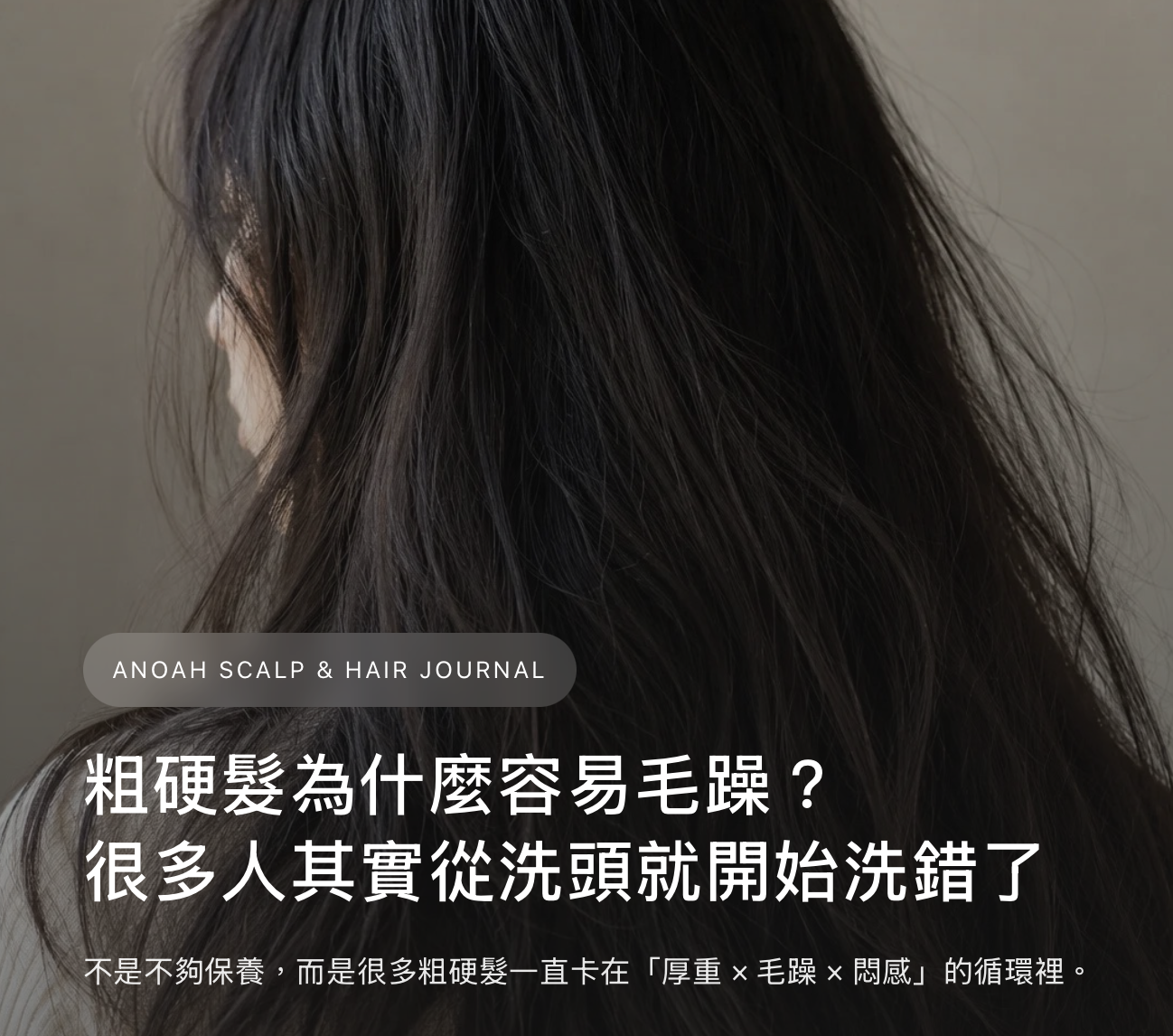 粗硬髮為什麼容易毛躁？很多人其實從洗頭就開始洗錯了