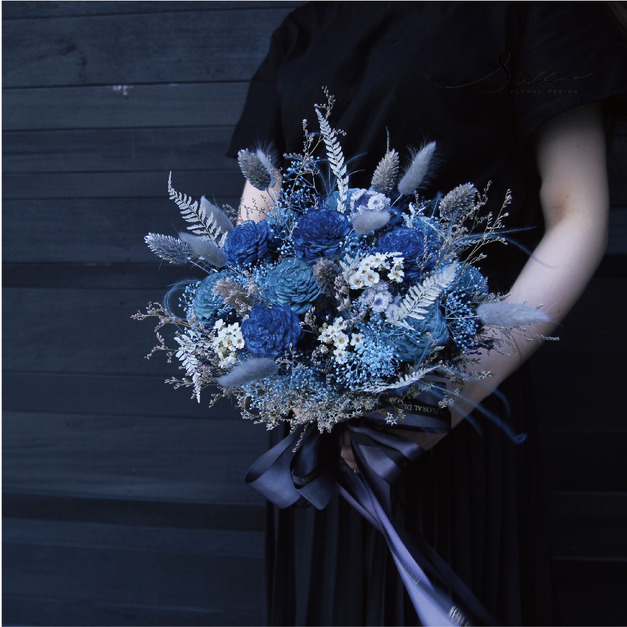 SÜSS 藍色系天使永恆捧花