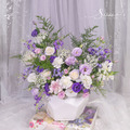 SÜSS 紫色系層次感鮮花盆花