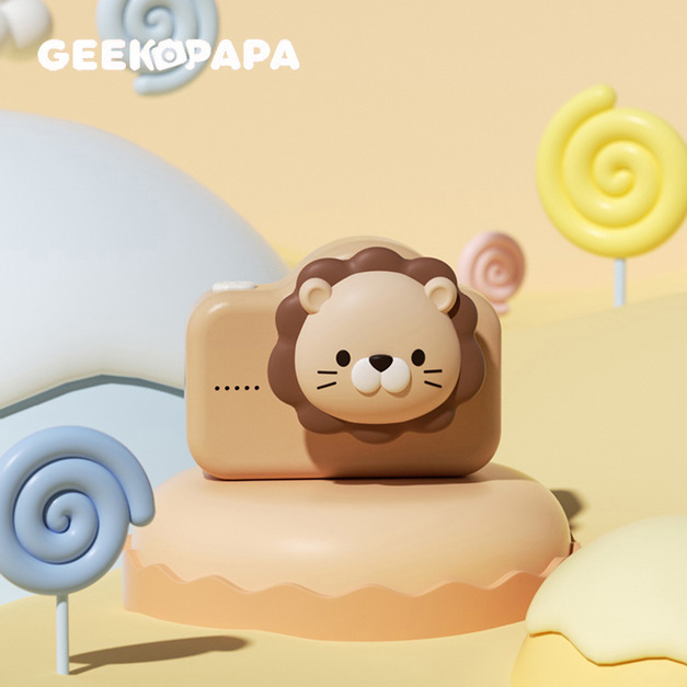 GEEKPAPA x A1動物兒童迷你數位相機-獅子