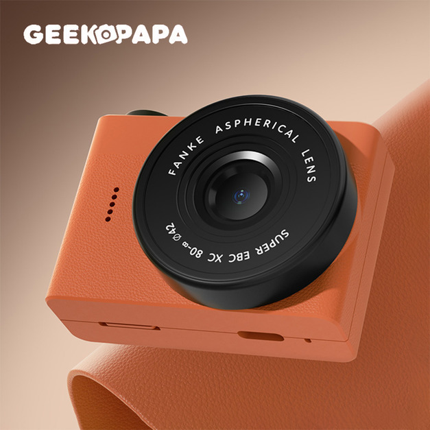 GEEKPAPA x A5mini復古迷你數位相機-橙