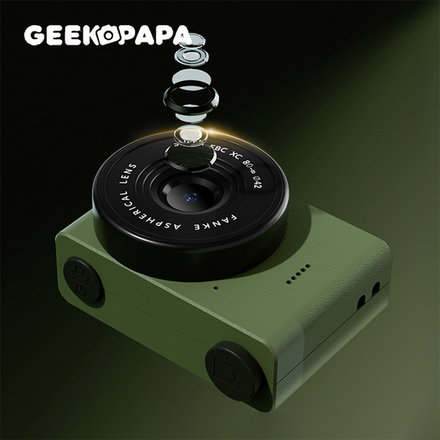 GEEKPAPA x A5mini復古迷你數位相機-綠