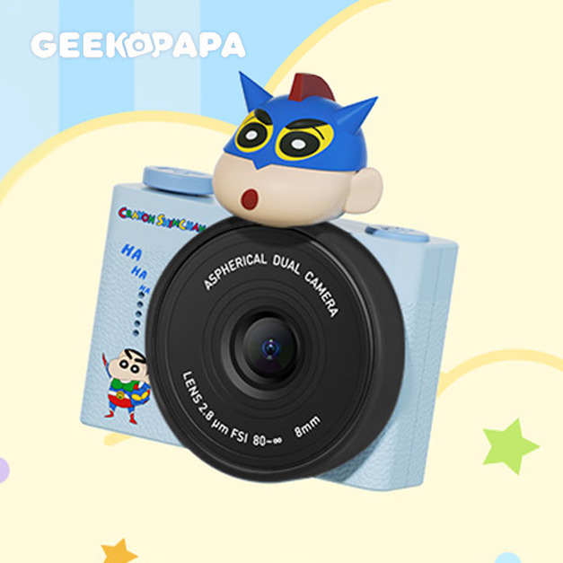 GEEKPAPA x 蠟筆小新A5mini迷你數位相機-動感超人小新