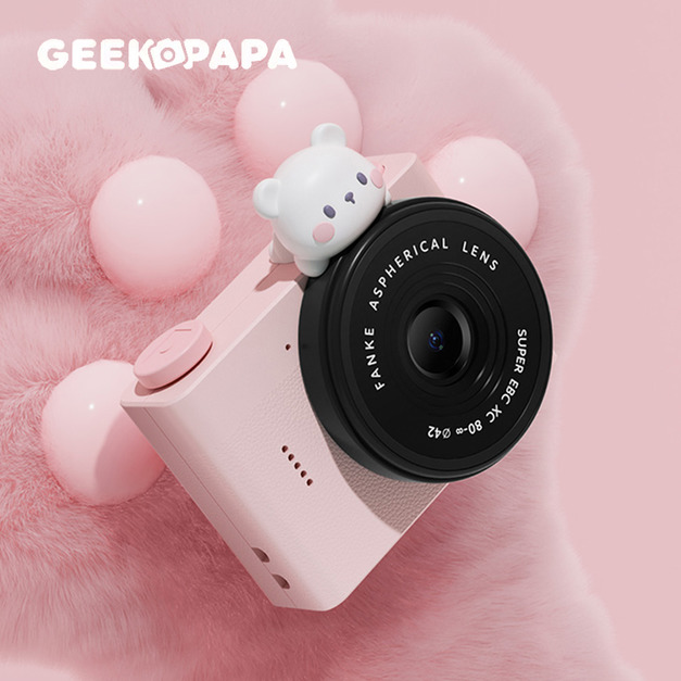 GEEKPAPA x A5mini兒童迷你數位相機-粉