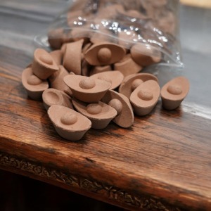 降真香柏元寶  火