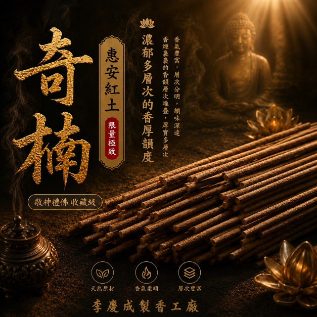 奇楠惠安紅土水沉  限量且極致的立香