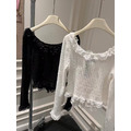 韓國蕾絲羽毛開衫_9