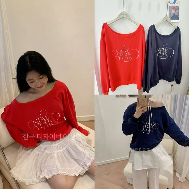 韓國一字領字母TEE