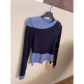 韓國撞色假2件上衣_13
