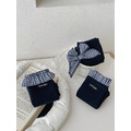 韓國甜美花邊格子蓬蓬蝴蝶結中筒襪~組合價賣場任選3雙200_9