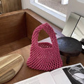 預購小物~INS網紅棉繩鏤空編織包_16
