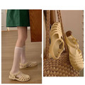 復古鏤空編織羅馬涼鞋_4