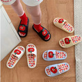 可愛小蘋果居家室內外穿沙灘涼鞋拖鞋