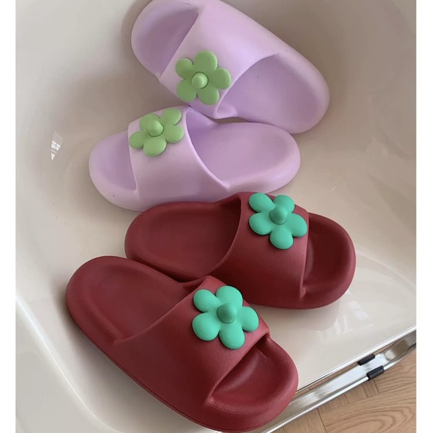 胖胖花居家室內外穿沙灘涼鞋拖鞋