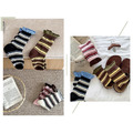 復古鹹菜撞色條紋拼接堆堆襪~組合價賣場任選3雙200_5