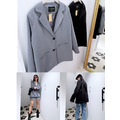 韓國純色西裝外套