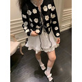 韓國鉤花花朵毛衣外套_3