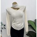 設計感摟空高領羊毛針織衫_9