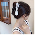 小物分享～赫本風蝴蝶結抓夾高級感盤髮_1