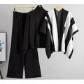 披肩針織上衣+褲三件套_9