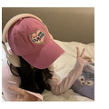 粉紅愛心貓咪棒球帽_3