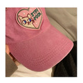 粉紅愛心貓咪棒球帽_5