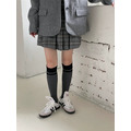 學院風條紋小腿襪_6