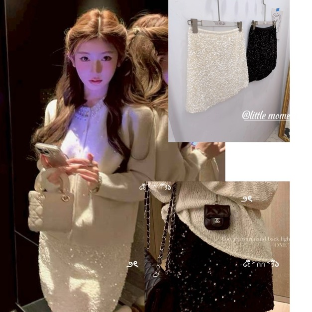亮片短裙