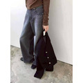 韓國大口袋直筒褲_6