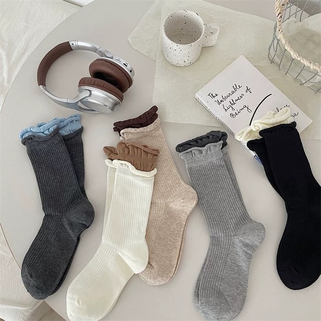 韓國雙層捲邊堆堆襪~組合價賣場任選3雙200