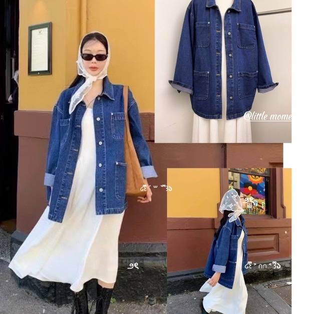 大口袋造型襯衫外套