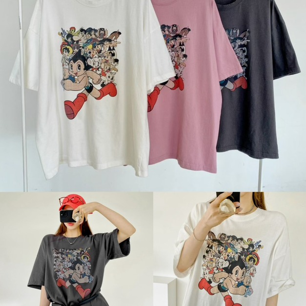 韓國原子小金剛卡通棉TEE