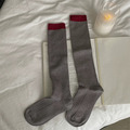 格雷系～安哥拉紅色系灰色小腿襪堆堆襪_8