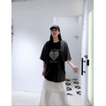 愛心小熊印花水洗TEE_7