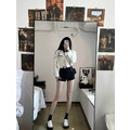 黑色西裝短褲~辣妹女團高腰熱褲_3