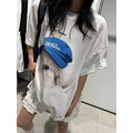 韓國可愛狗狗印花墊肩短TEE_1