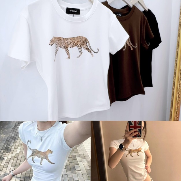 帥帥花豹短版TEE