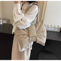 小眾設計尼龍大蝴蝶結單間大容量手提包_3