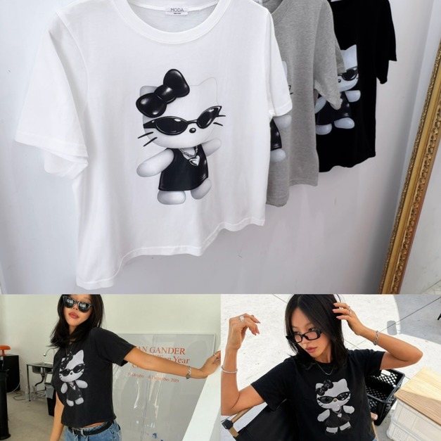 韓國酷酷墨鏡KT棉TEE